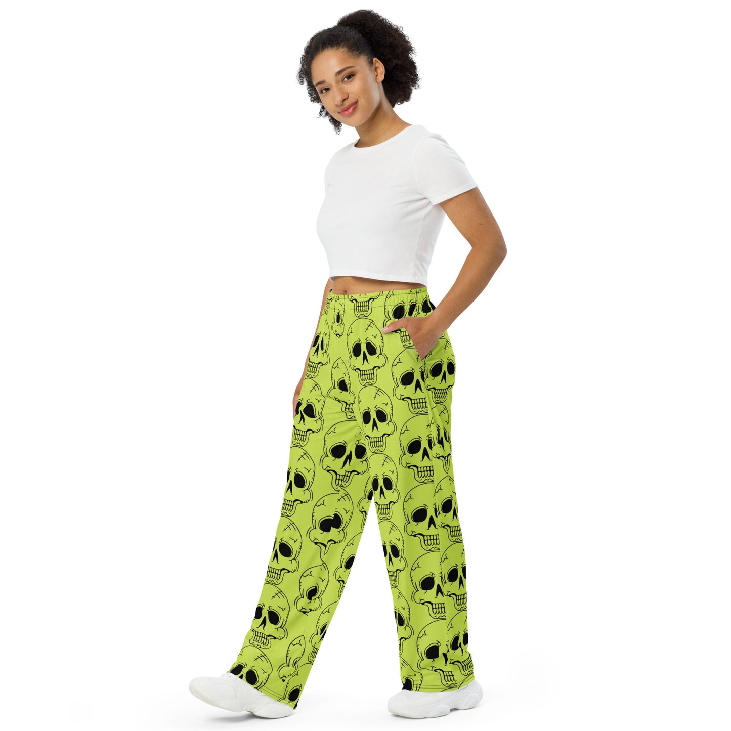 YELLOW LAUGHING SKULL UNISEX LOUNGE PANTS