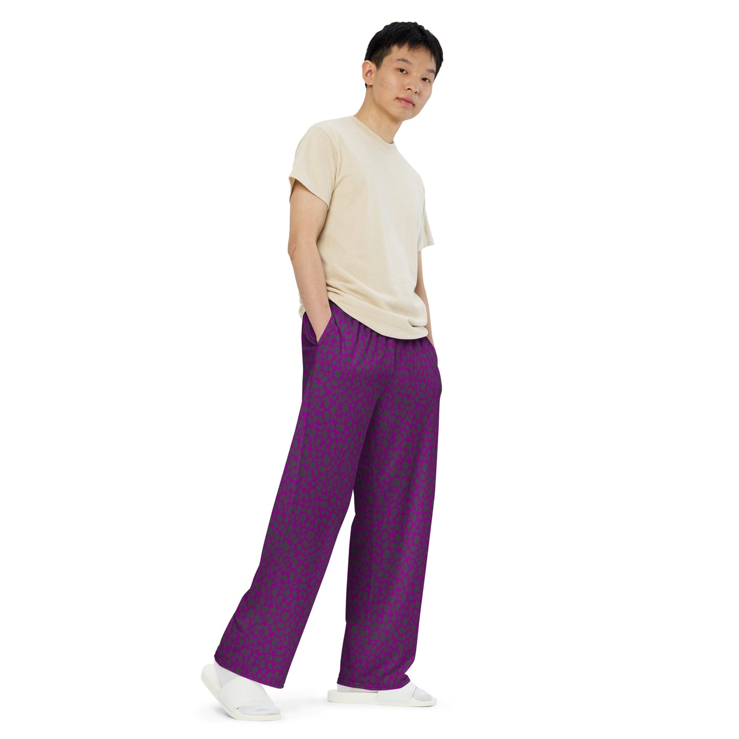 PURPLE LEOPARD UNISEX LOUNGE PANTS
