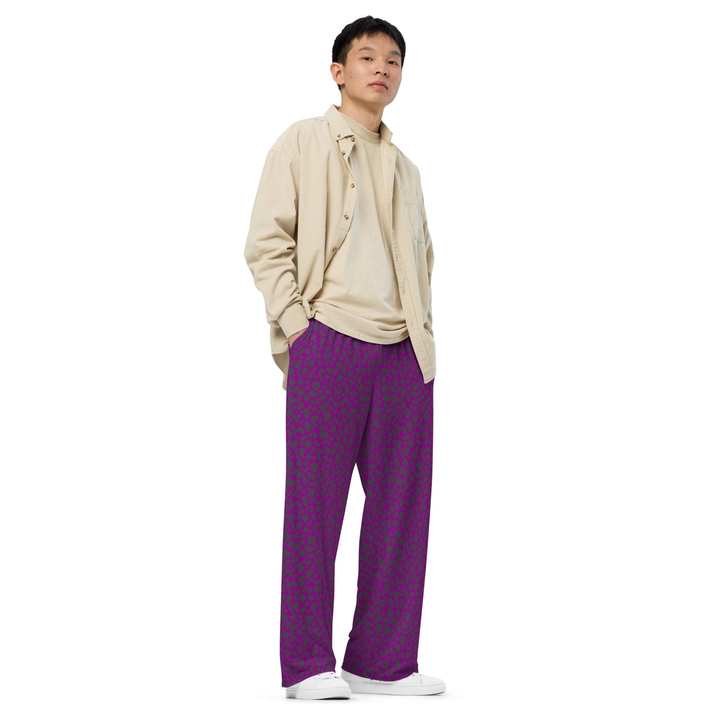PURPLE LEOPARD UNISEX LOUNGE PANTS