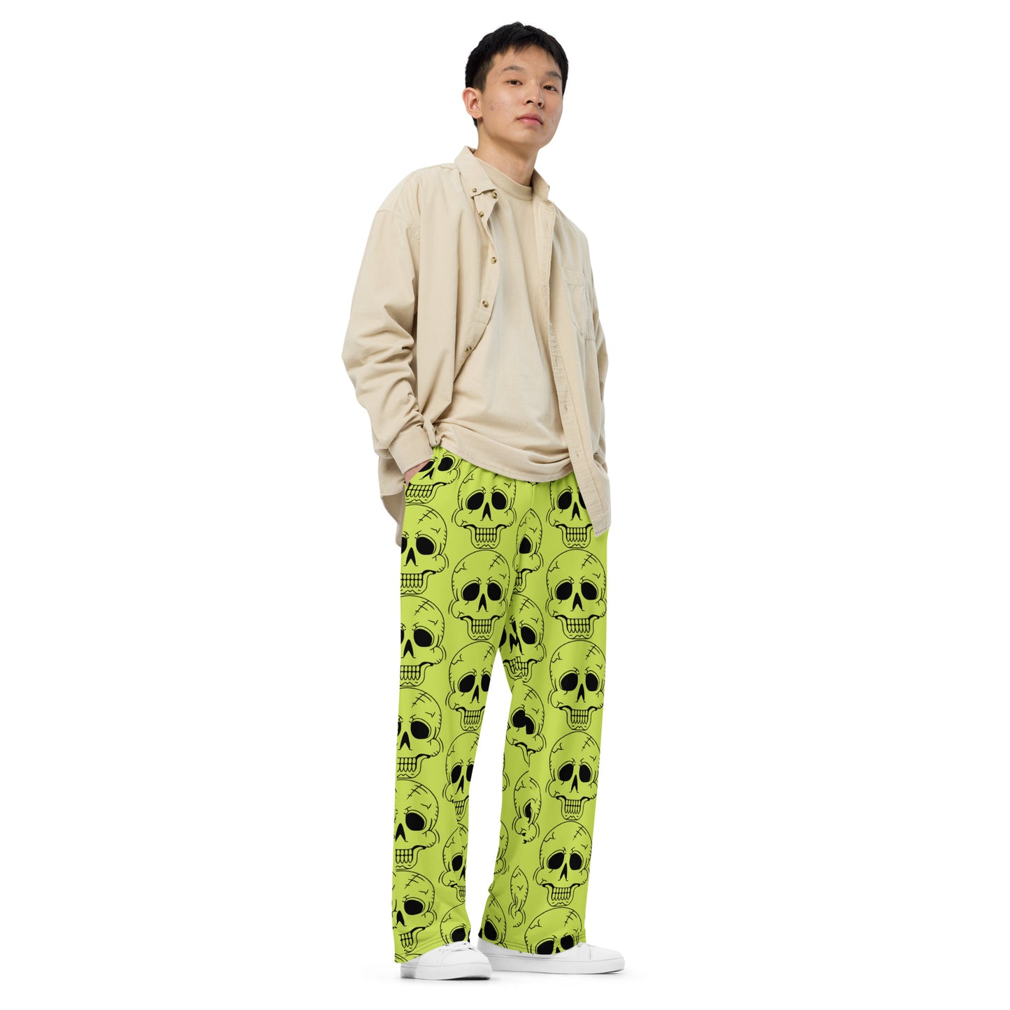 YELLOW LAUGHING SKULL UNISEX LOUNGE PANTS