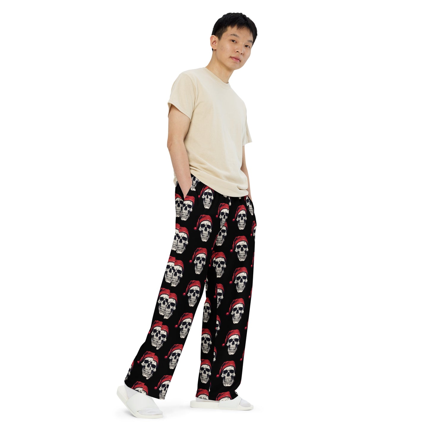 SANTA SKULL UNISEX LOUNGE PANTS