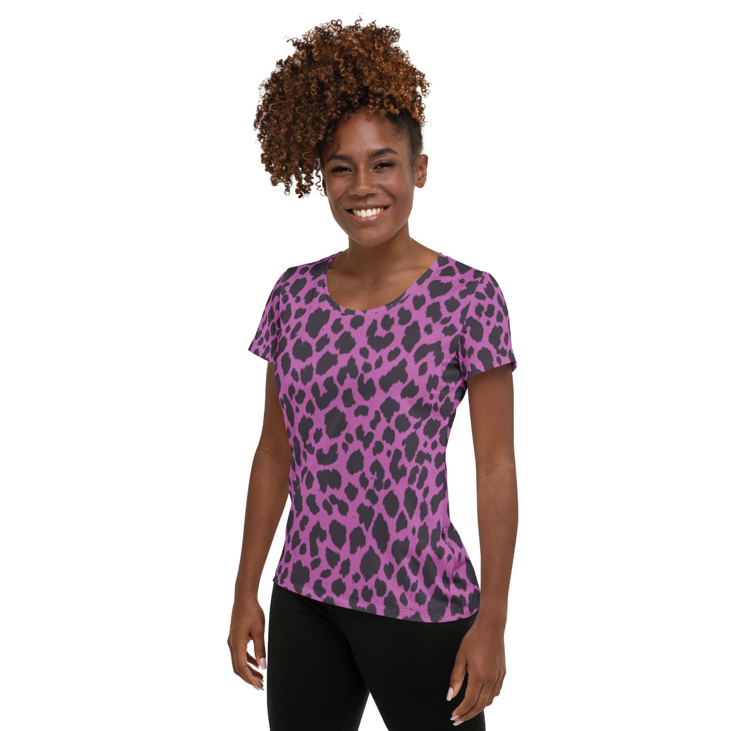 PINK LEOPARD ATHLETIC TEE
