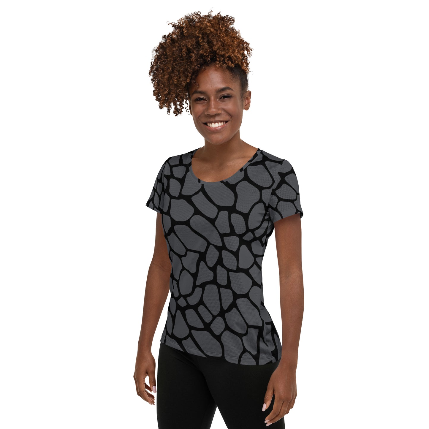 GRAY SNAKESKIN ATHLETIC TEE