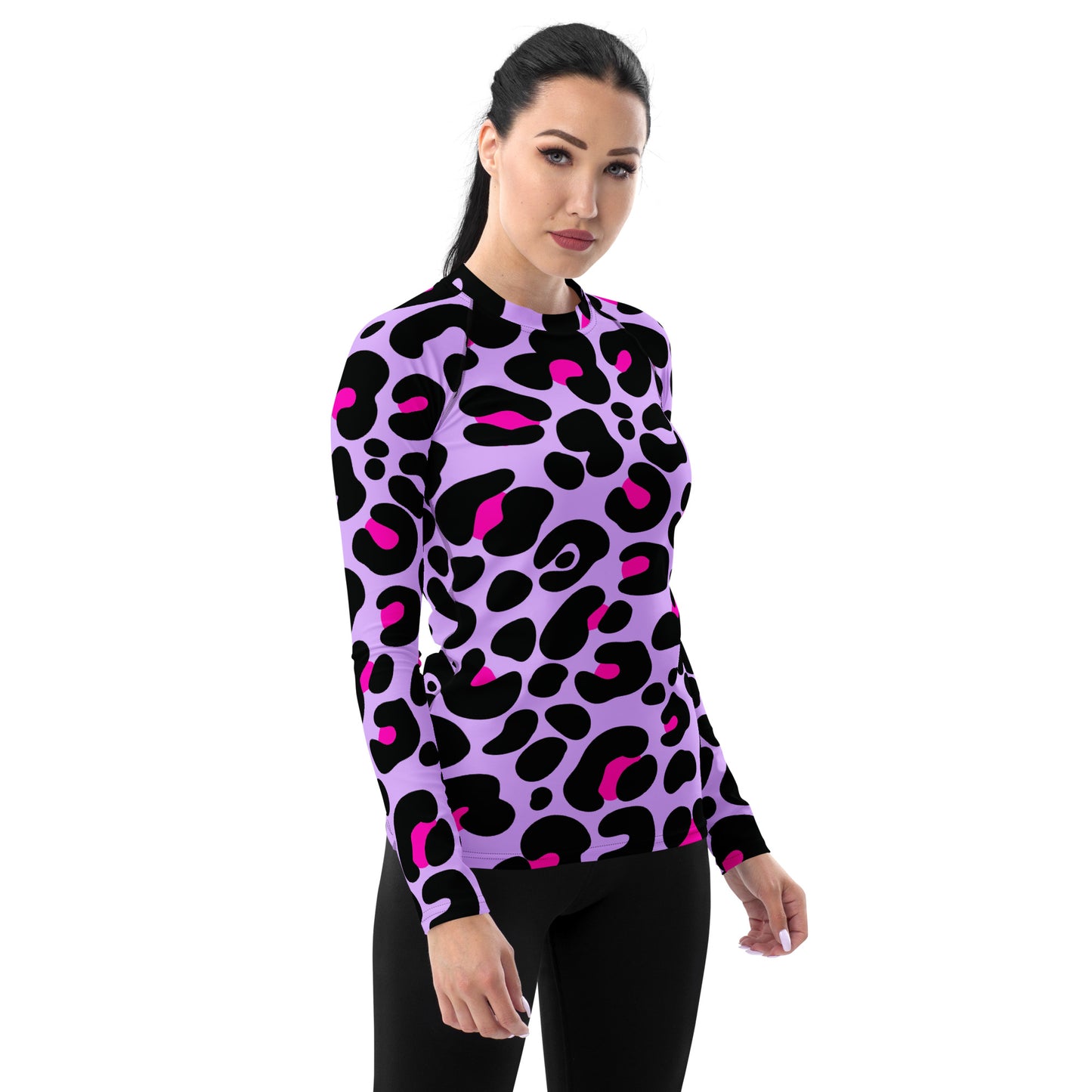 PURPLE & PINK WOMEN'S RASH GUARD