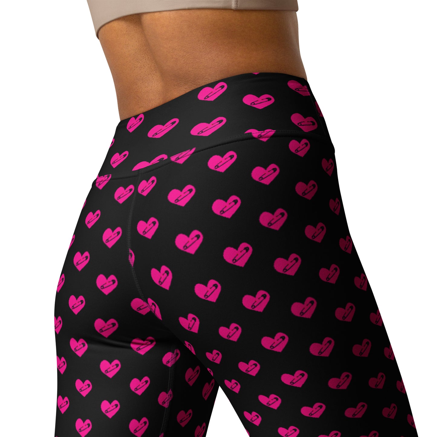 PINNED HEART YOGA LEGGINGS