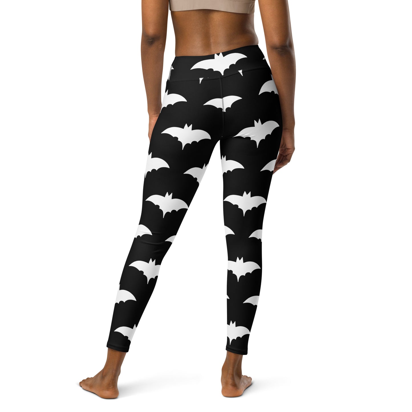 WHITE BAT YOGA LEGGINGS