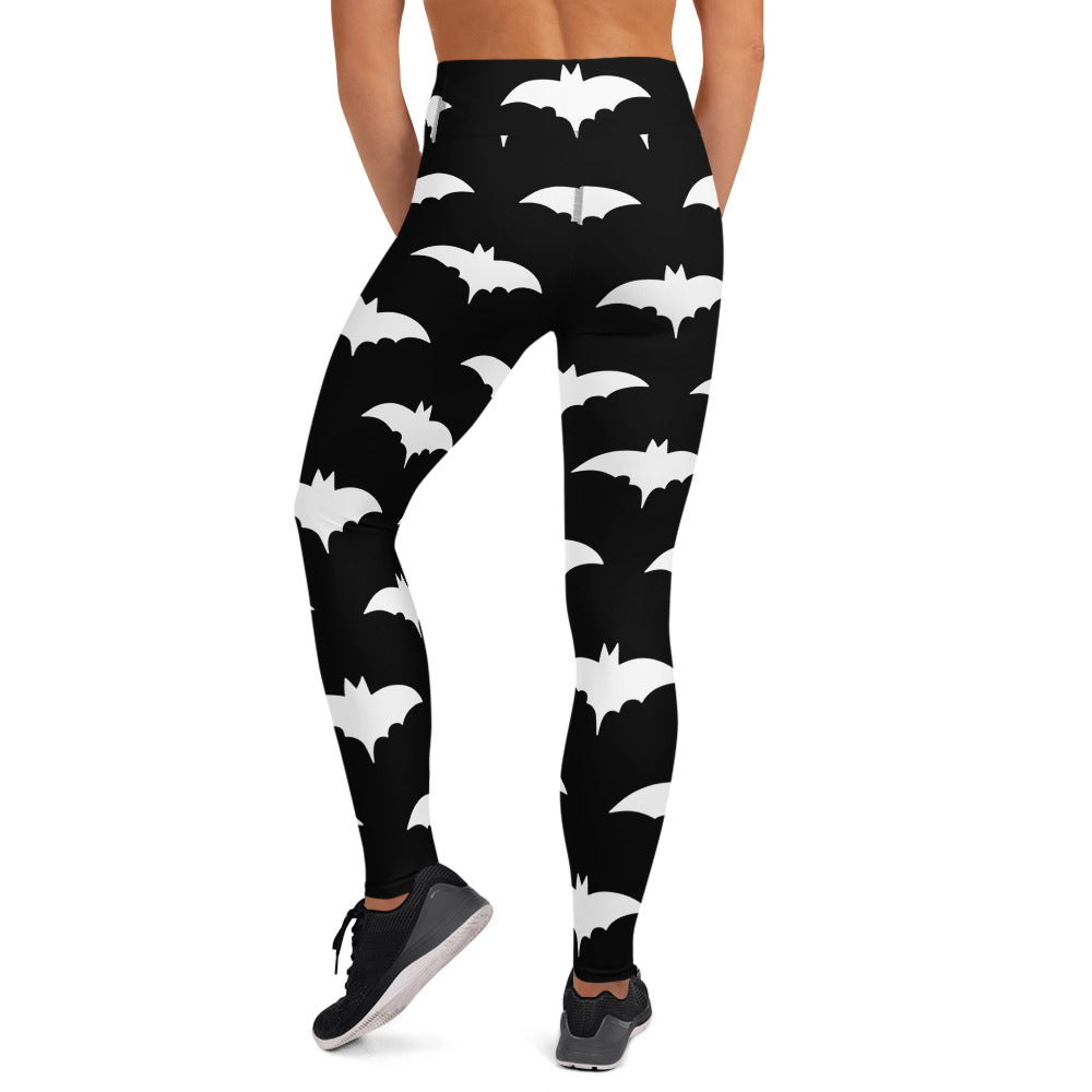 WHITE BAT YOGA LEGGINGS