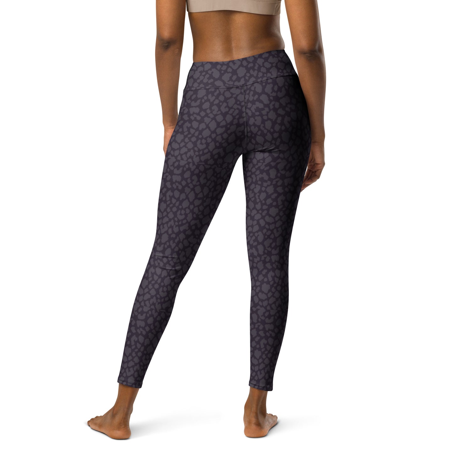 BLACK LEOPARD YOGA LEGGINGS
