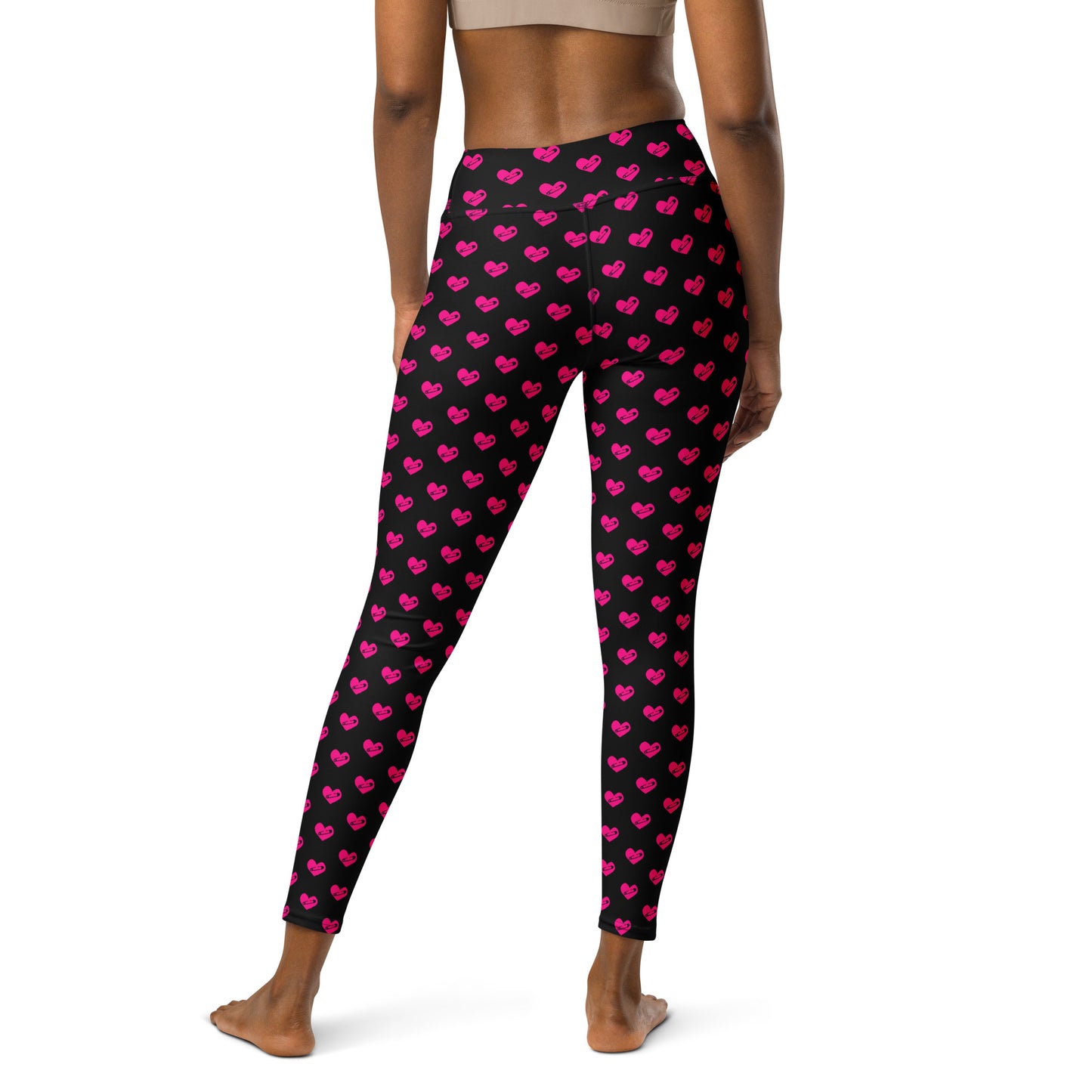 PINNED HEART YOGA LEGGINGS