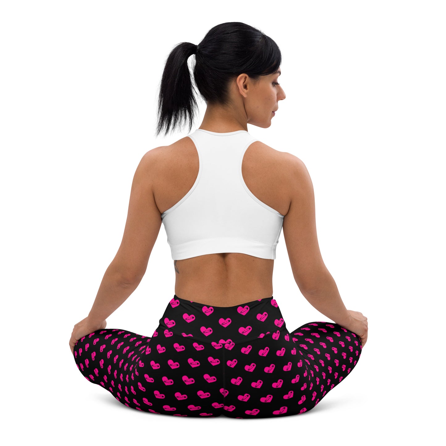 PINNED HEART YOGA LEGGINGS