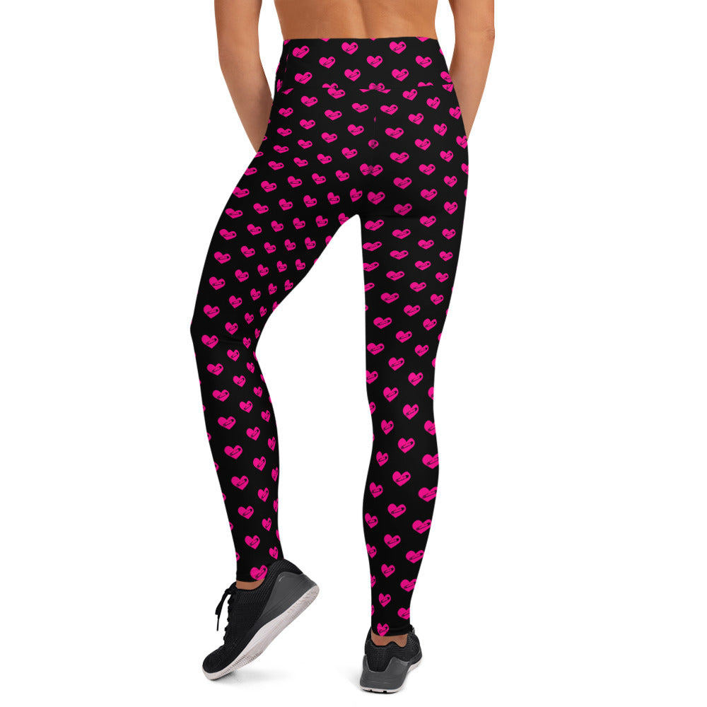 PINNED HEART YOGA LEGGINGS