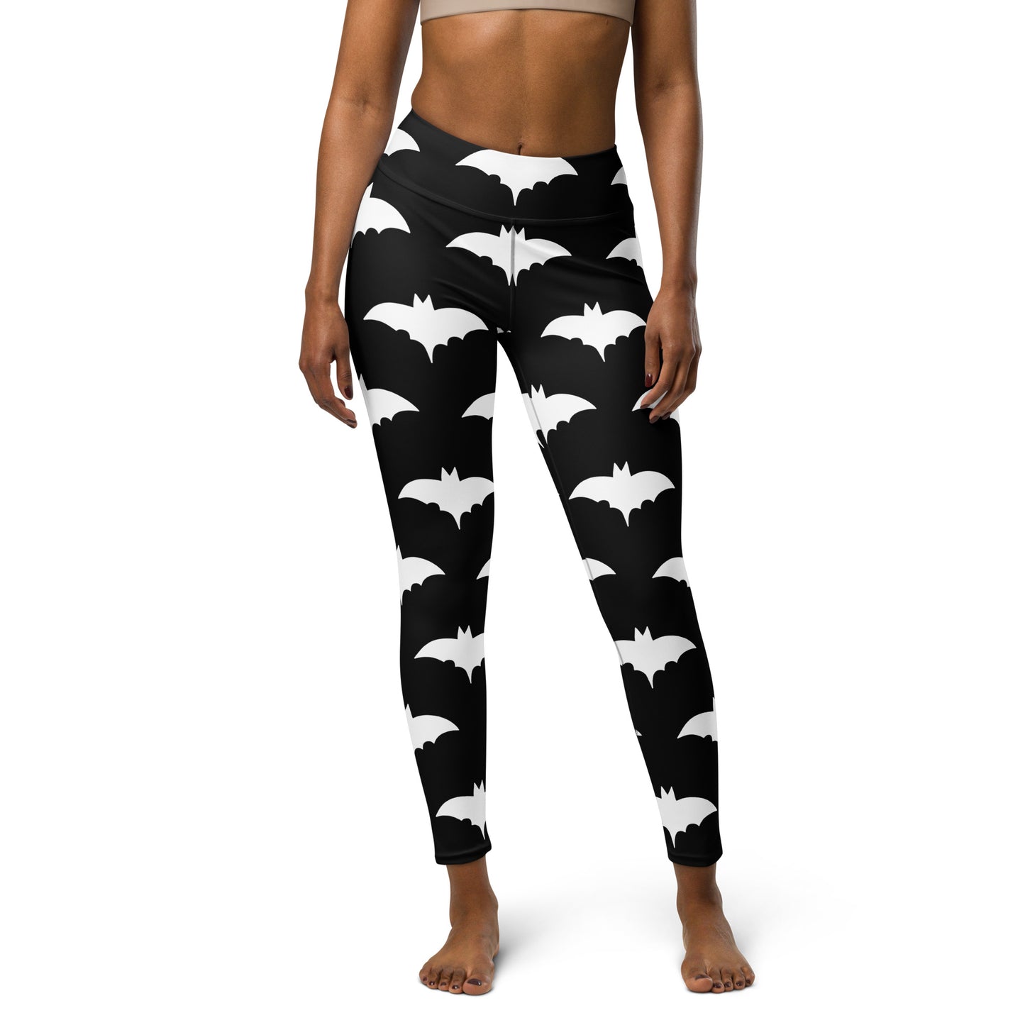 WHITE BAT YOGA LEGGINGS