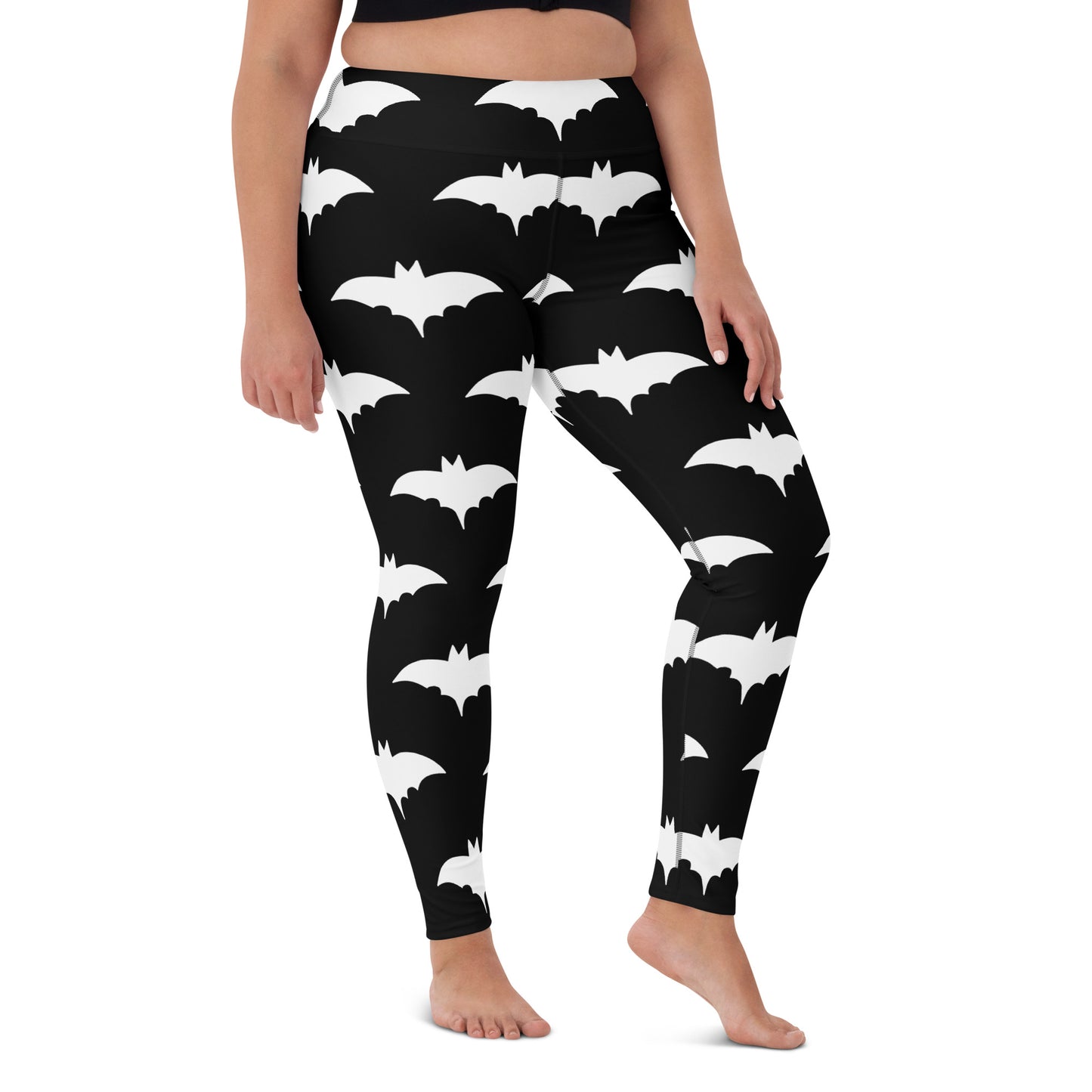 WHITE BAT YOGA LEGGINGS