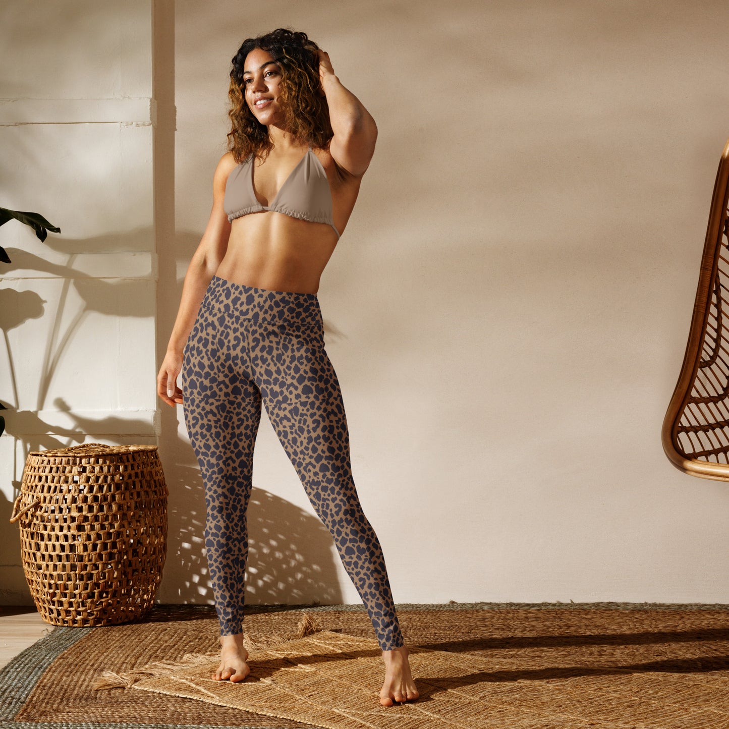 LEOPARD PRINT YOGA LEGGINGS