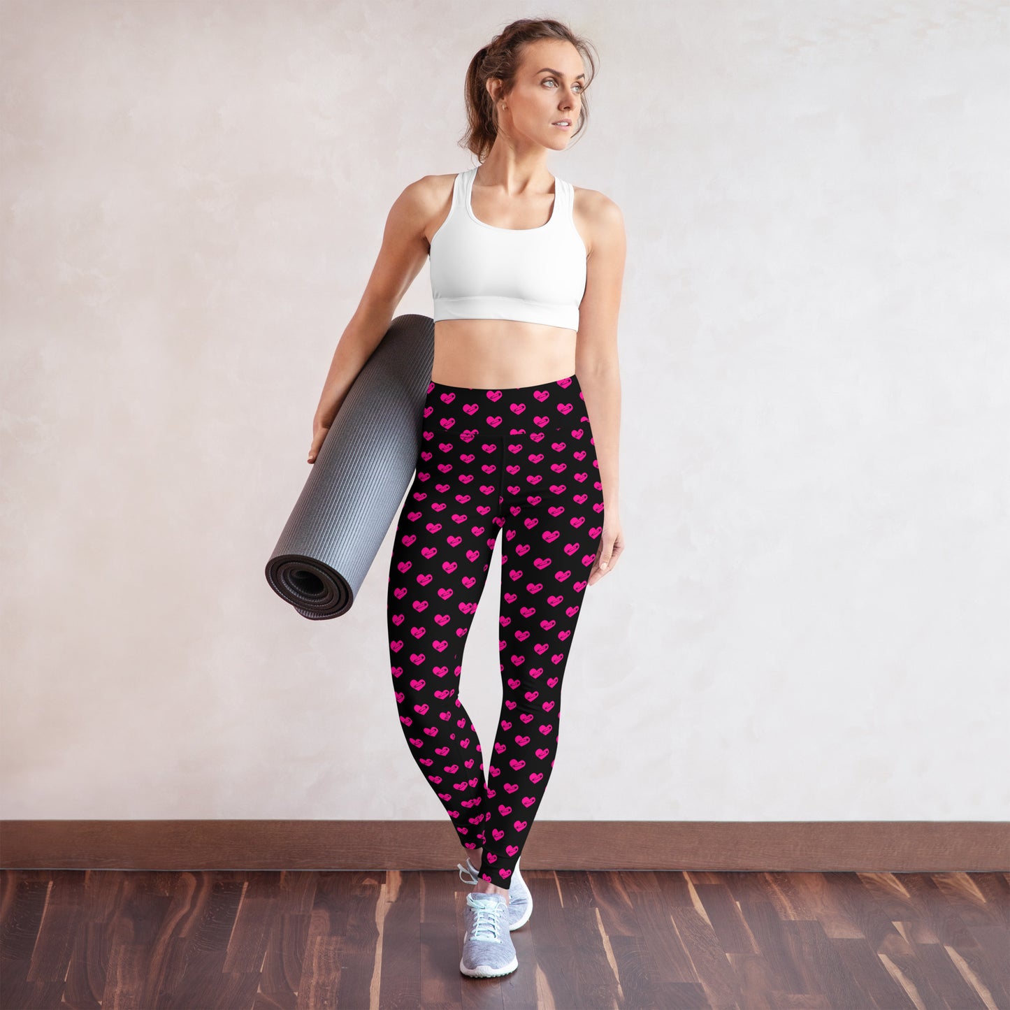 PINNED HEART YOGA LEGGINGS