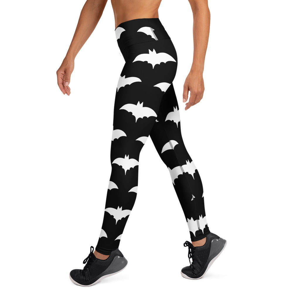 WHITE BAT YOGA LEGGINGS