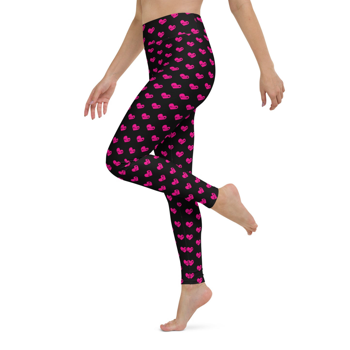 PINNED HEART YOGA LEGGINGS