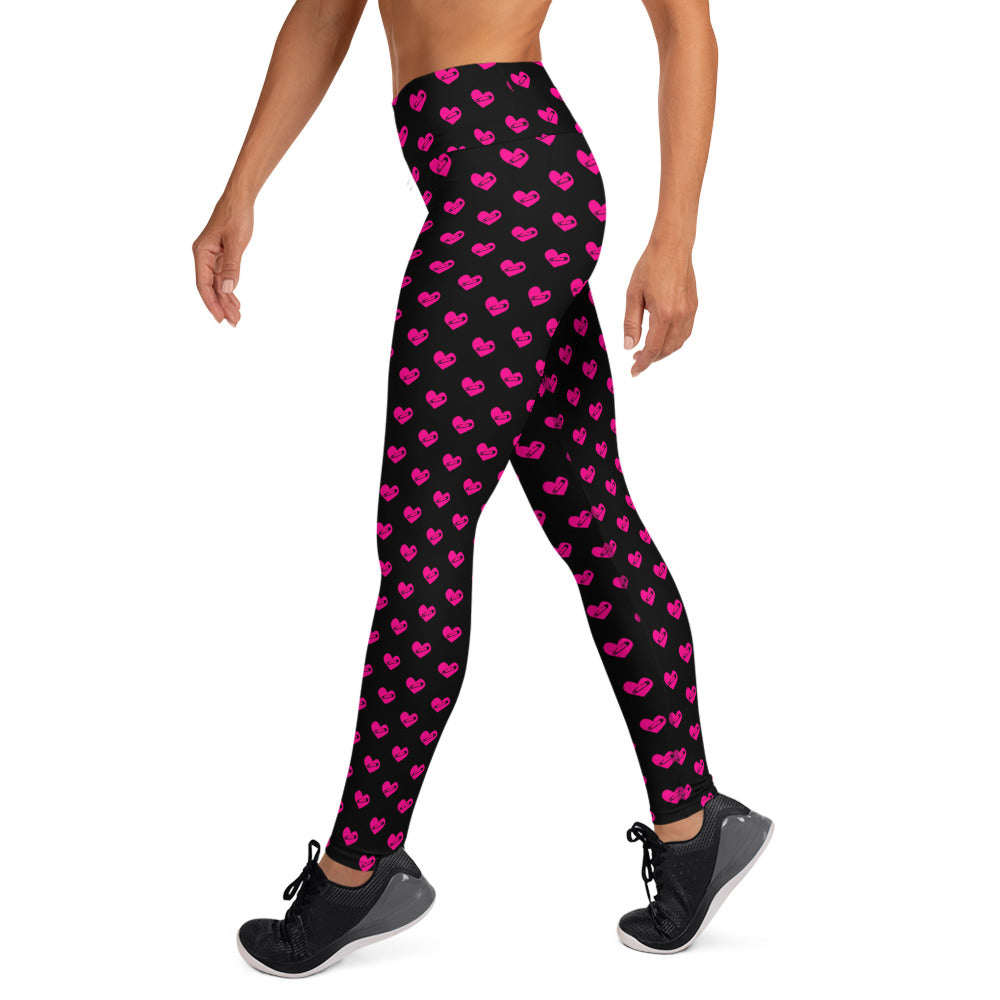 PINNED HEART YOGA LEGGINGS