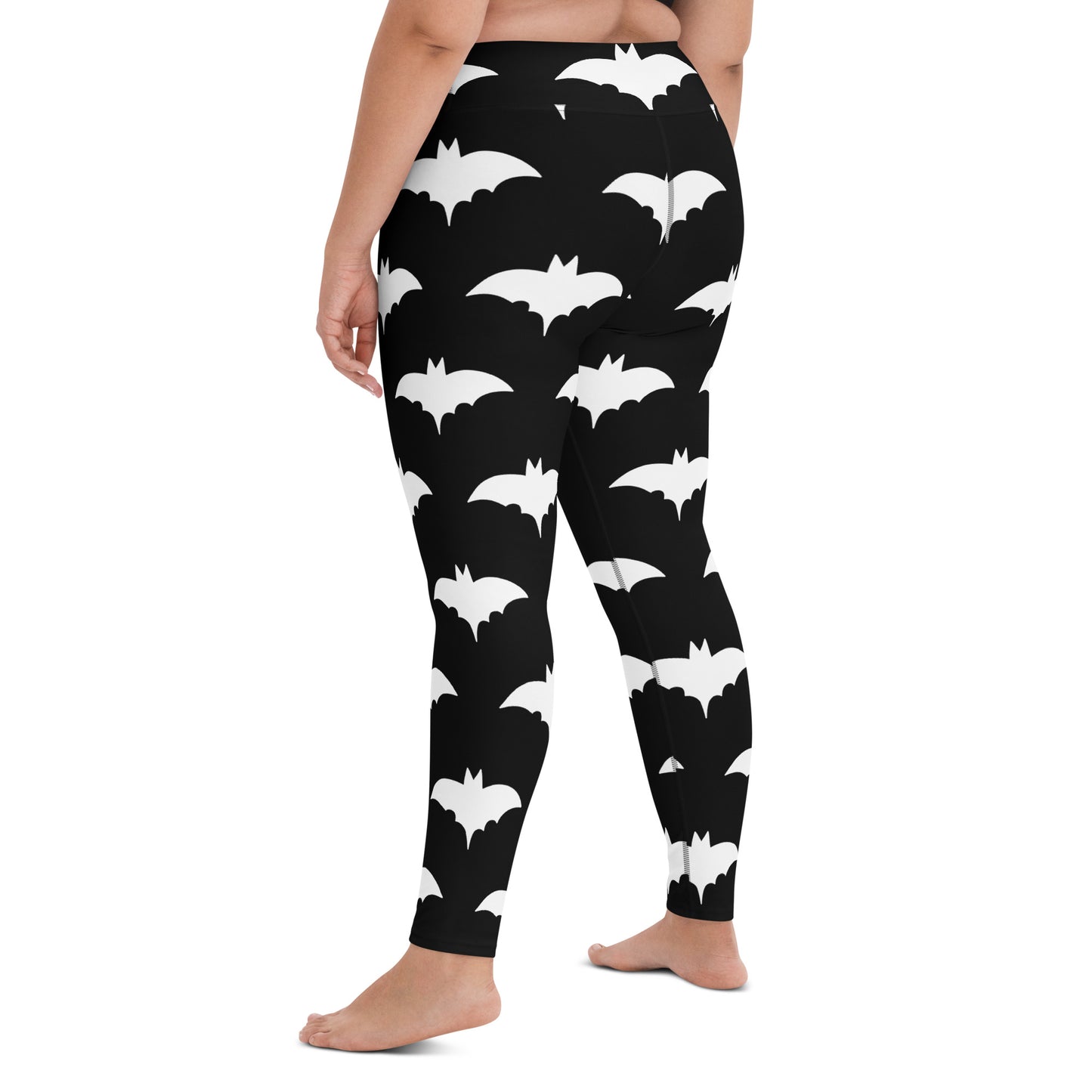 WHITE BAT YOGA LEGGINGS