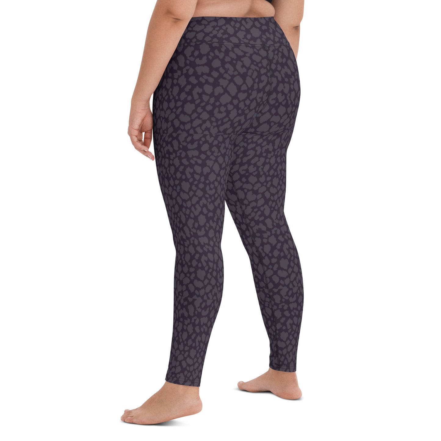 BLACK LEOPARD YOGA LEGGINGS
