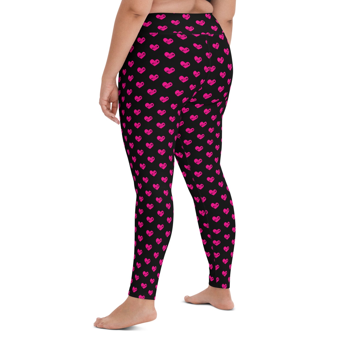 PINNED HEART YOGA LEGGINGS