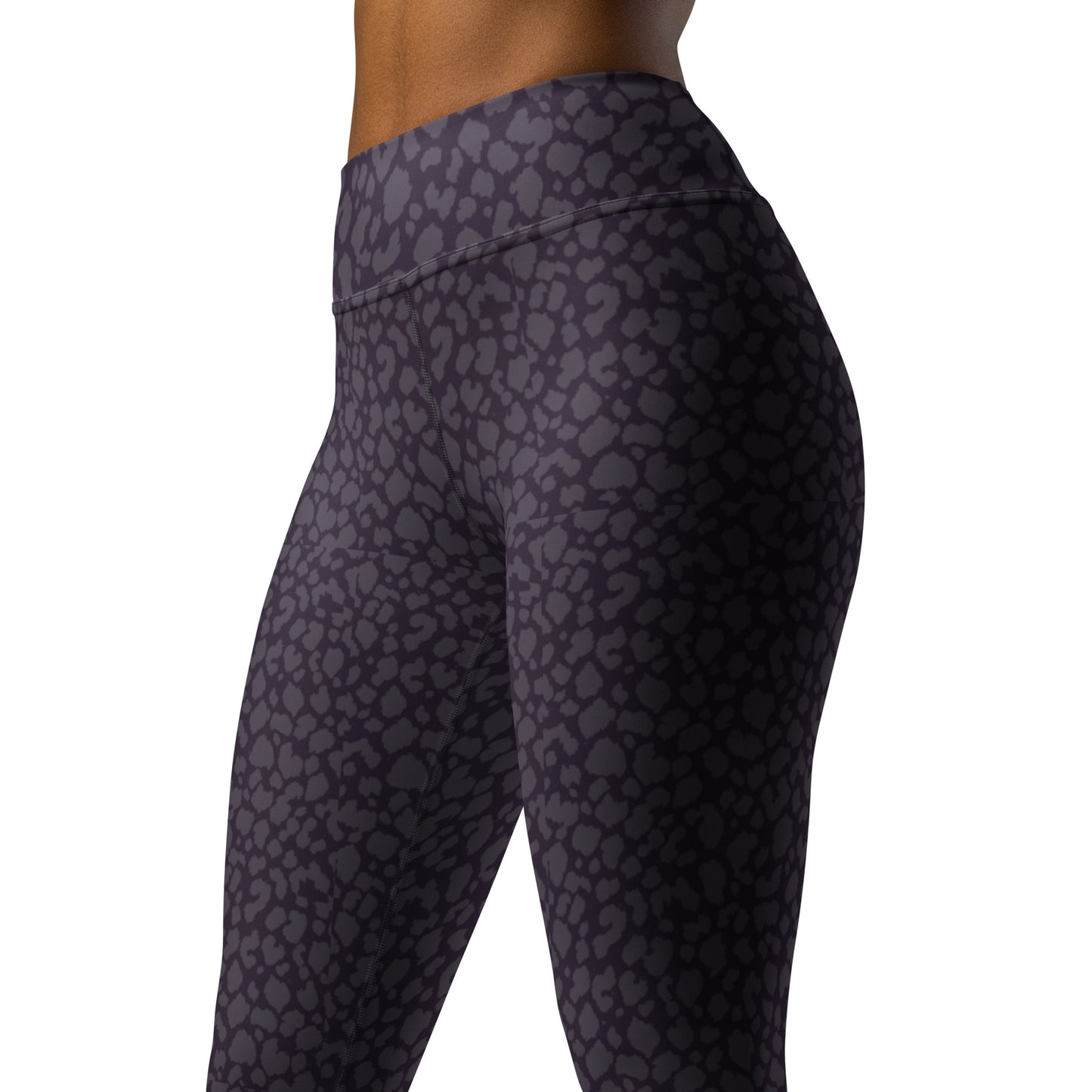 BLACK LEOPARD YOGA LEGGINGS