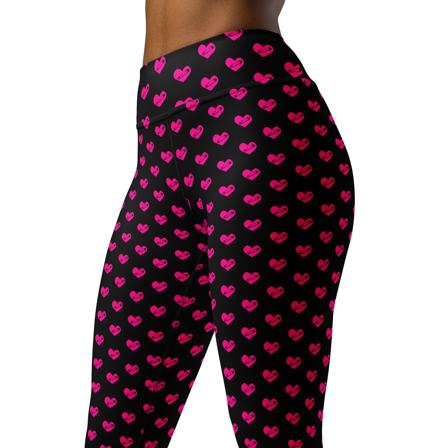 PINNED HEART YOGA LEGGINGS