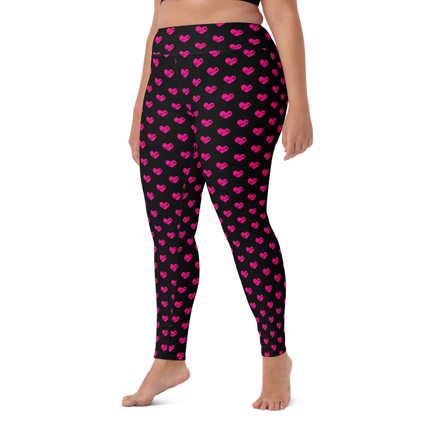 PINNED HEART YOGA LEGGINGS