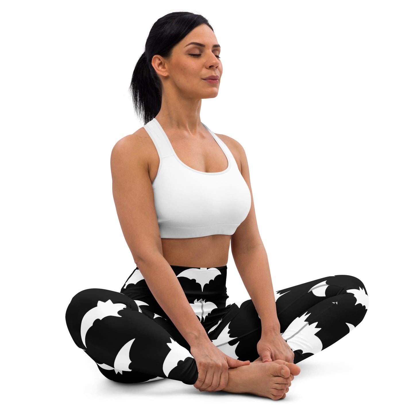 WHITE BAT YOGA LEGGINGS