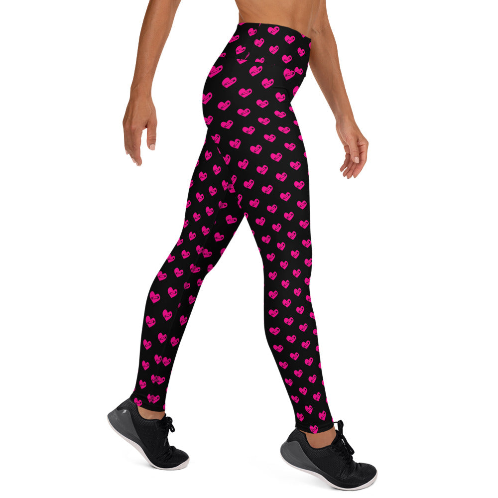 PINNED HEART YOGA LEGGINGS