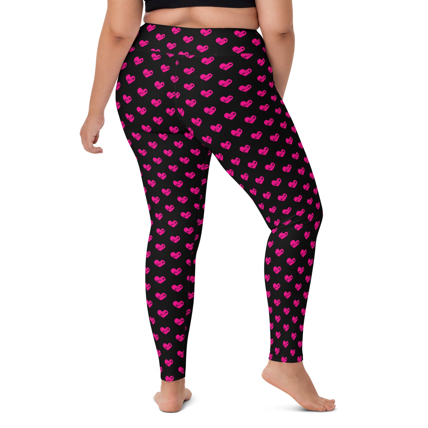 PINNED HEART YOGA LEGGINGS
