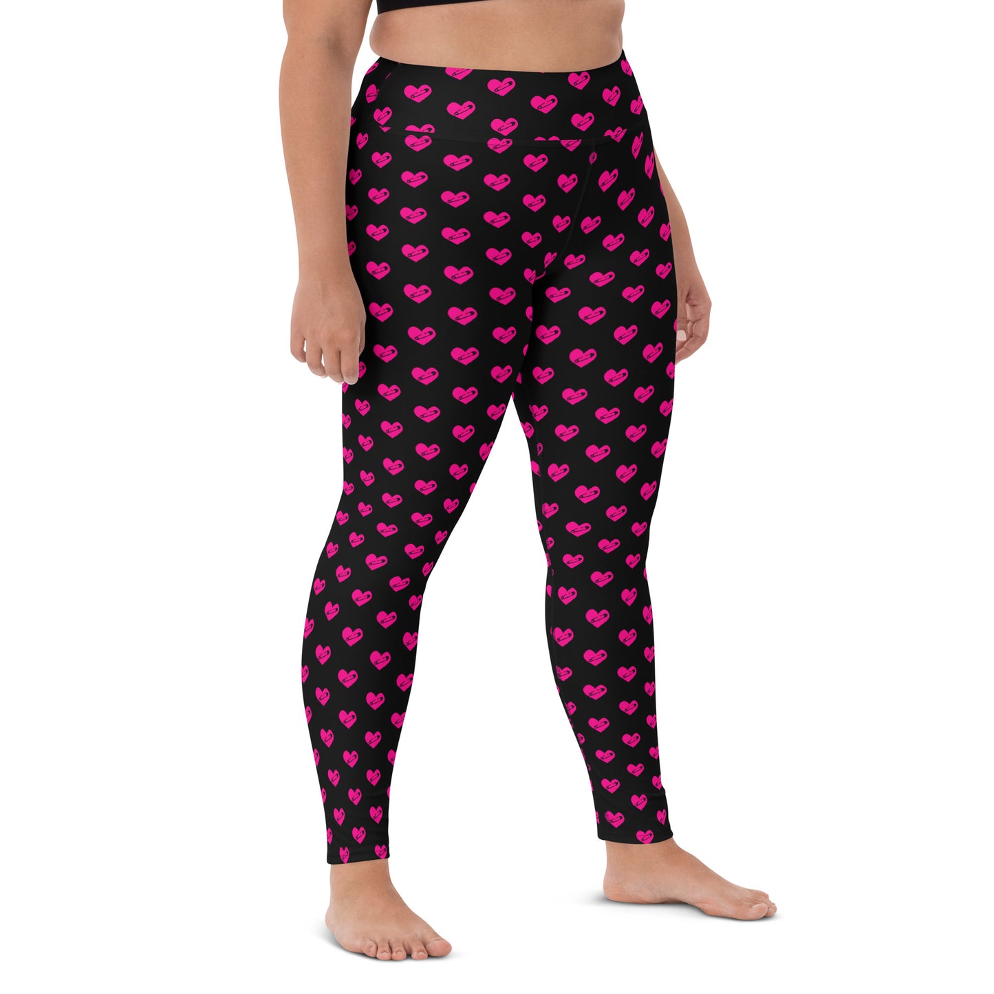 PINNED HEART YOGA LEGGINGS