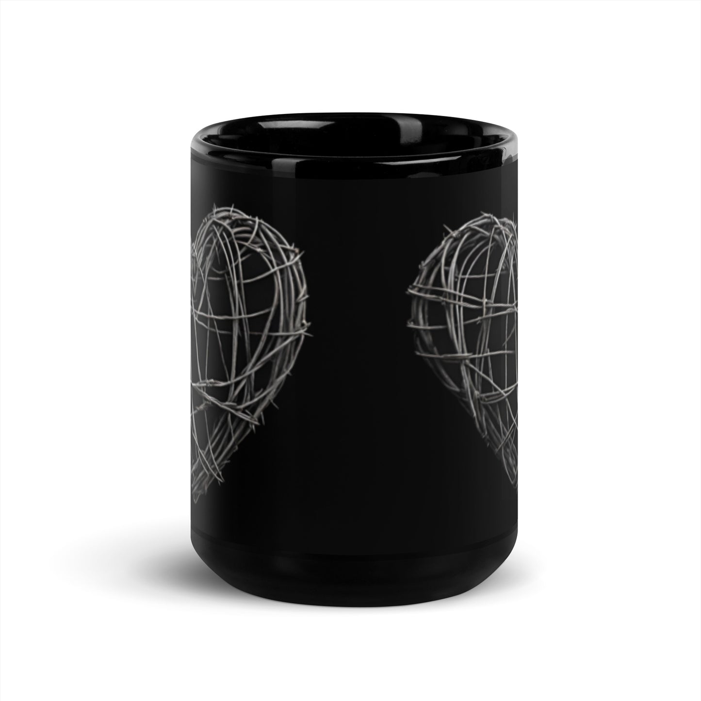 BARBED WIRE HEART MUG