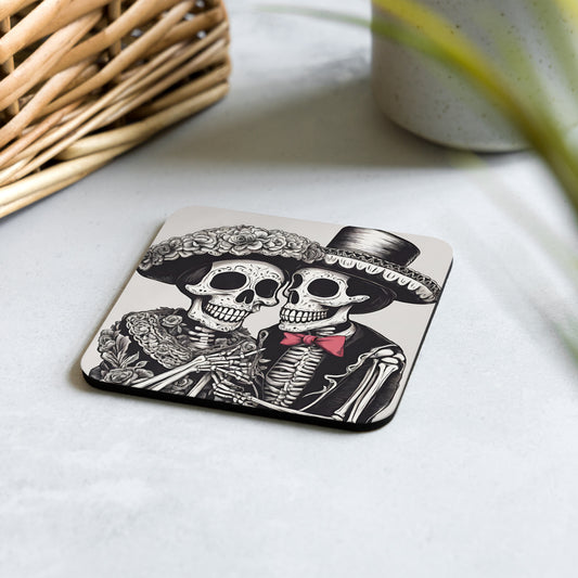 LOVE YOU TO DEATH CORK-BACK COASTER