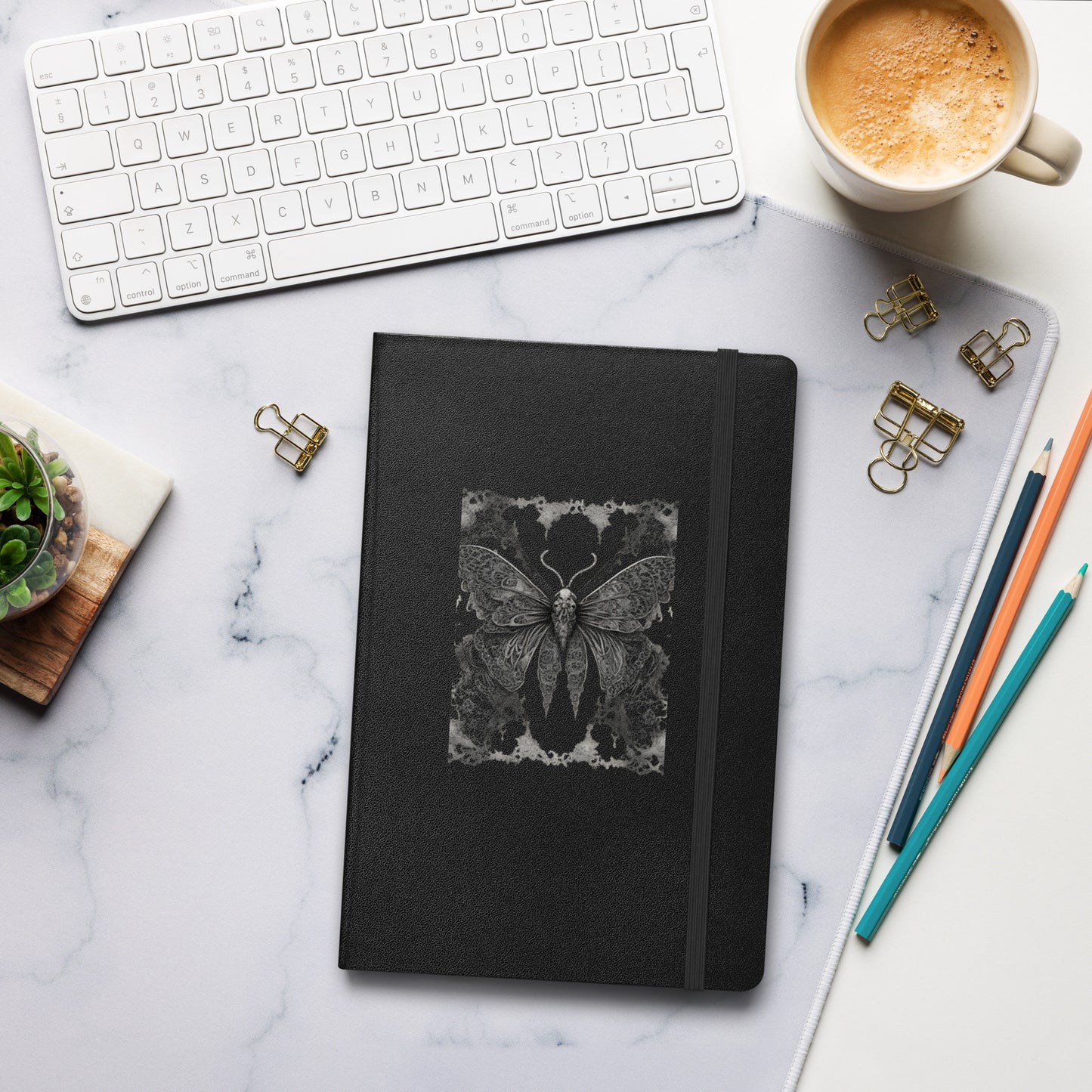MOTH & LACE HARDCOVER BOUND NOTEBOOK