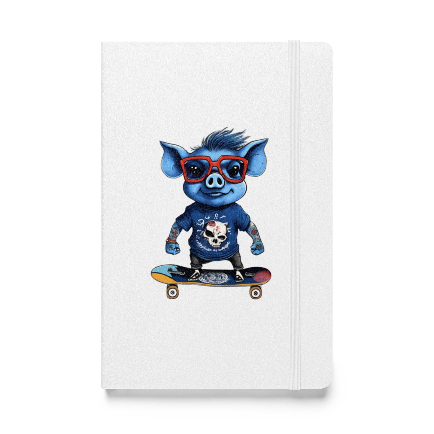 BLUE PIG HARDCOVER BOUND NOTEBOOK