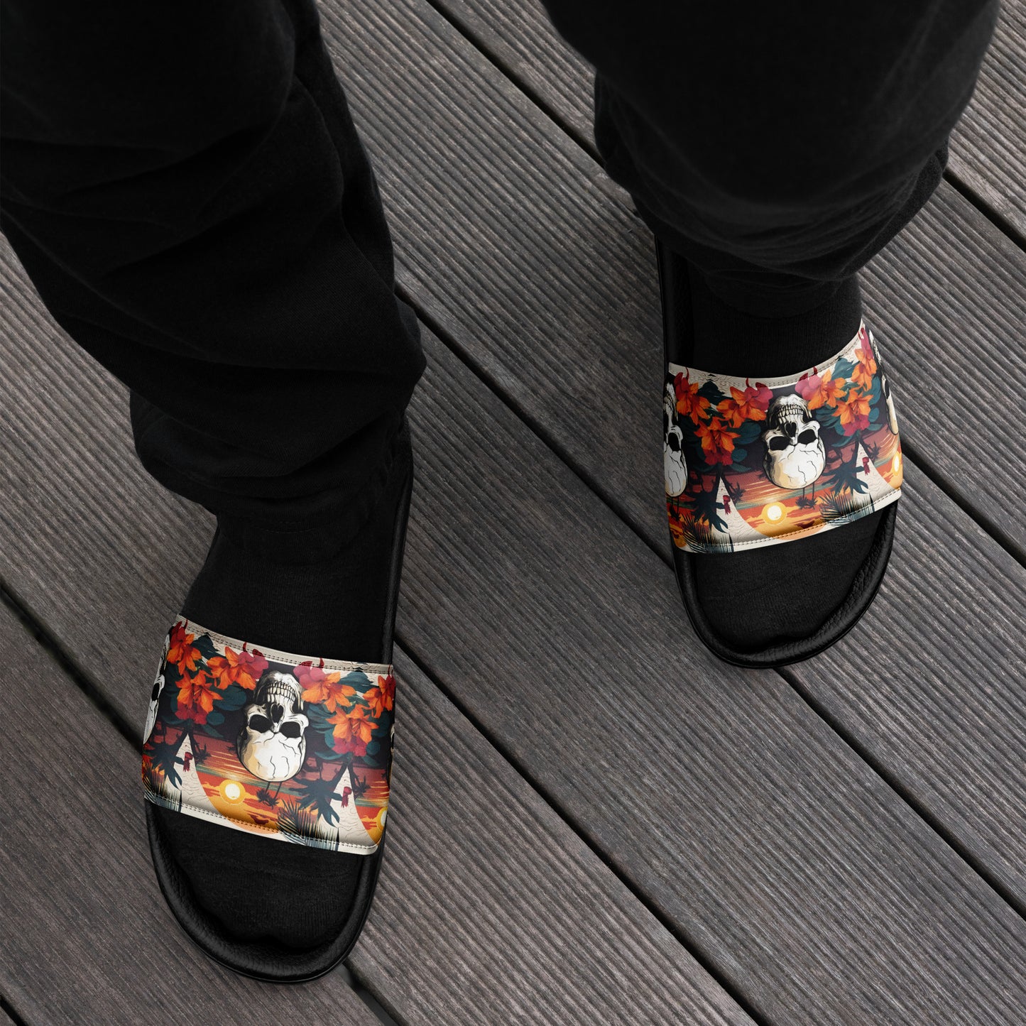 RETRO SKULL MEN'S SLIDES
