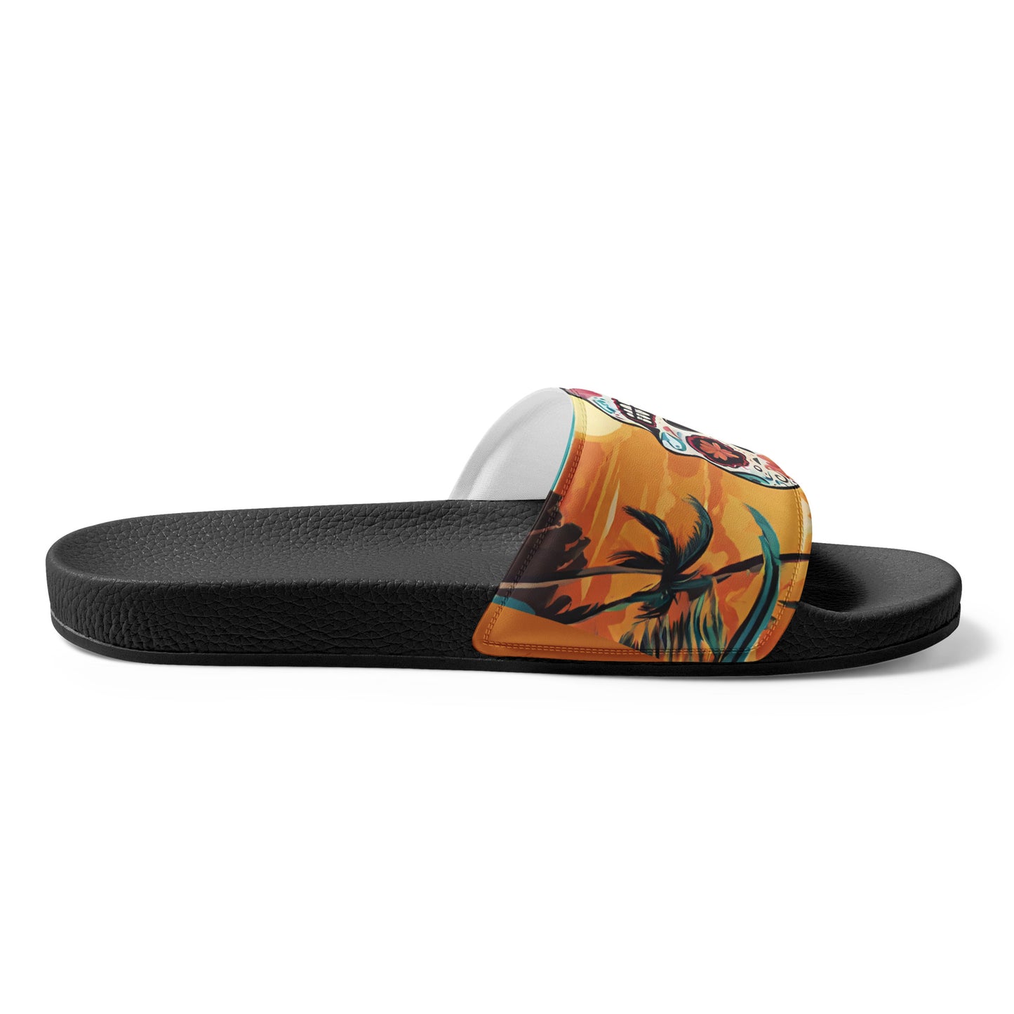 SUGAR SKULL SUNSET MEN'S SLIDES
