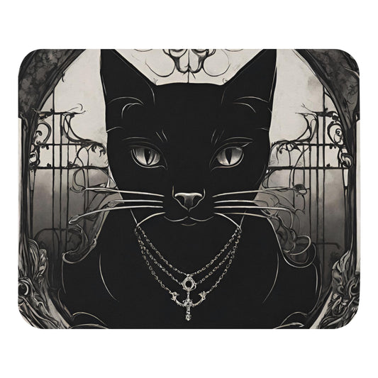 BLACK CAT FEVER MOUSE PAD
