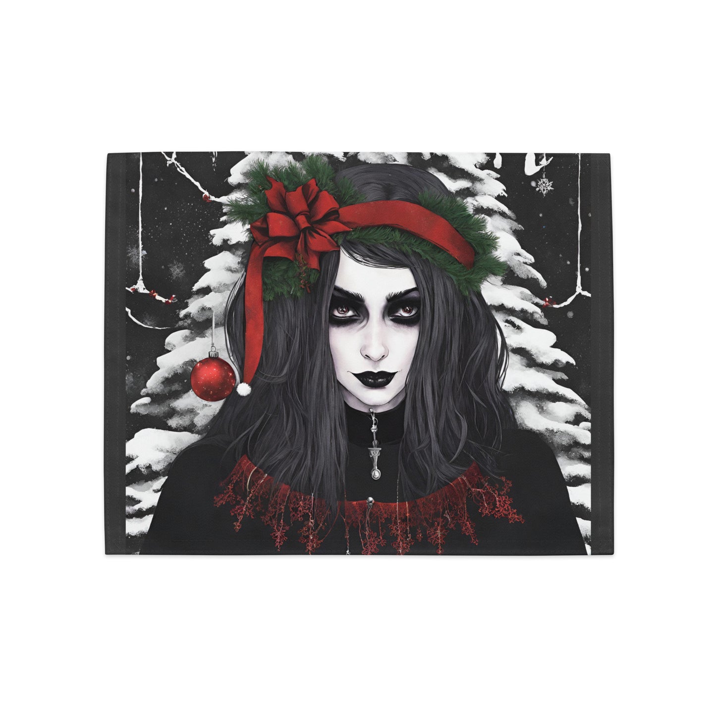 GOTH GIRL BOW PLACEMAT SET