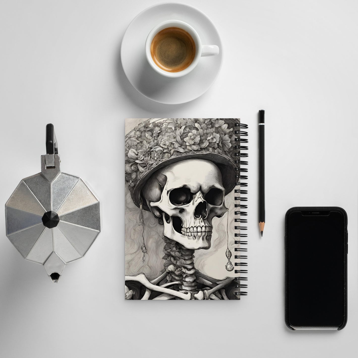 SKELETON QUEEN SPIRAL NOTEBOOK