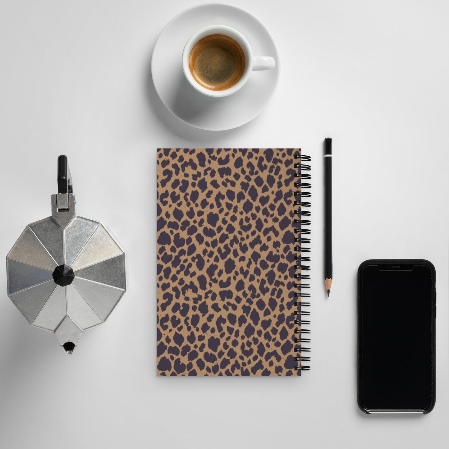 LEOPARD PRINT SPIRAL NOTEBOOK