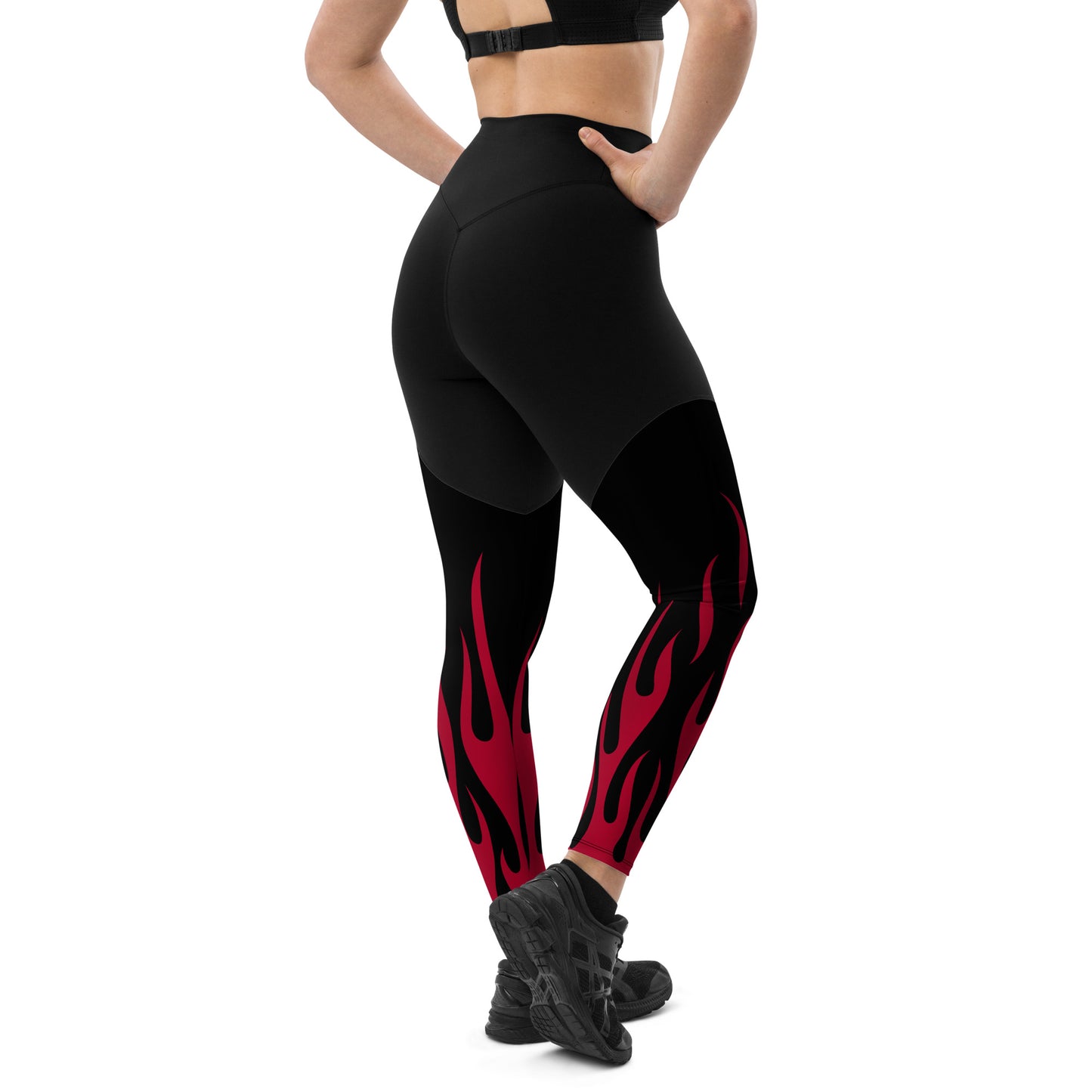RED FLAME SPORTS LEGGINGS