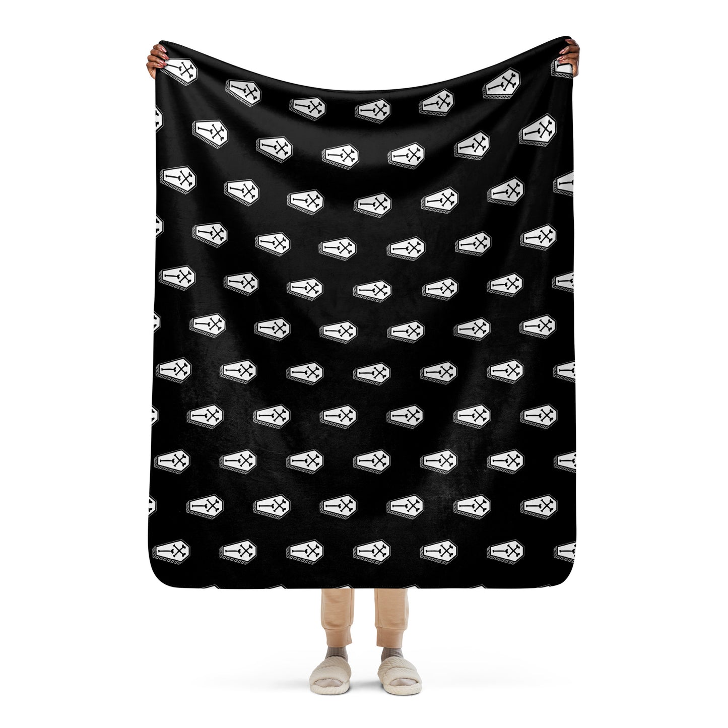 COFFIN SHERPA BLANKET