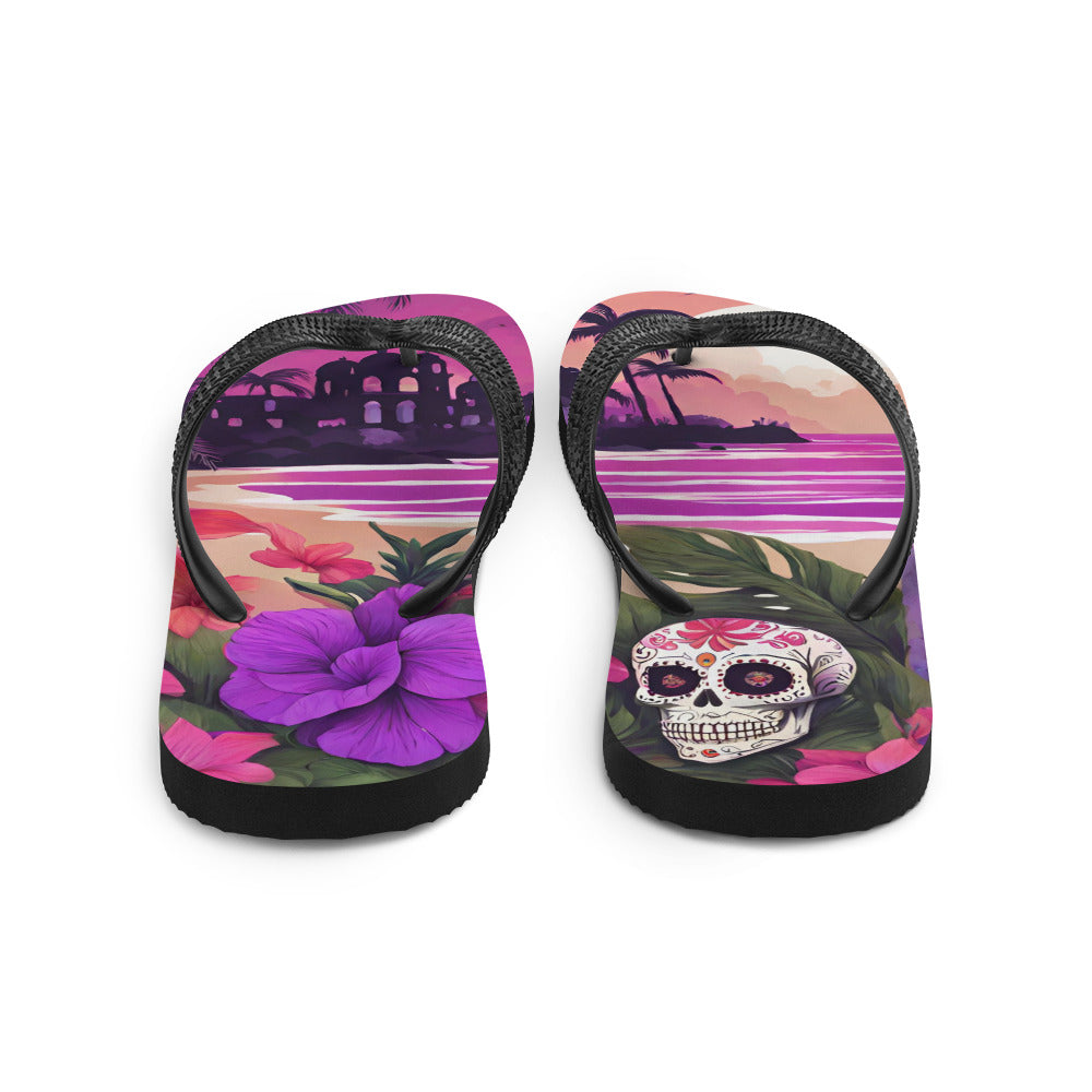 SUGAR SKULL RESORT FLIP-FLOPS