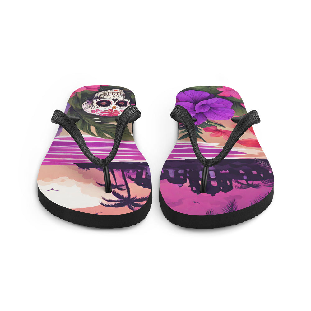 SUGAR SKULL RESORT FLIP-FLOPS