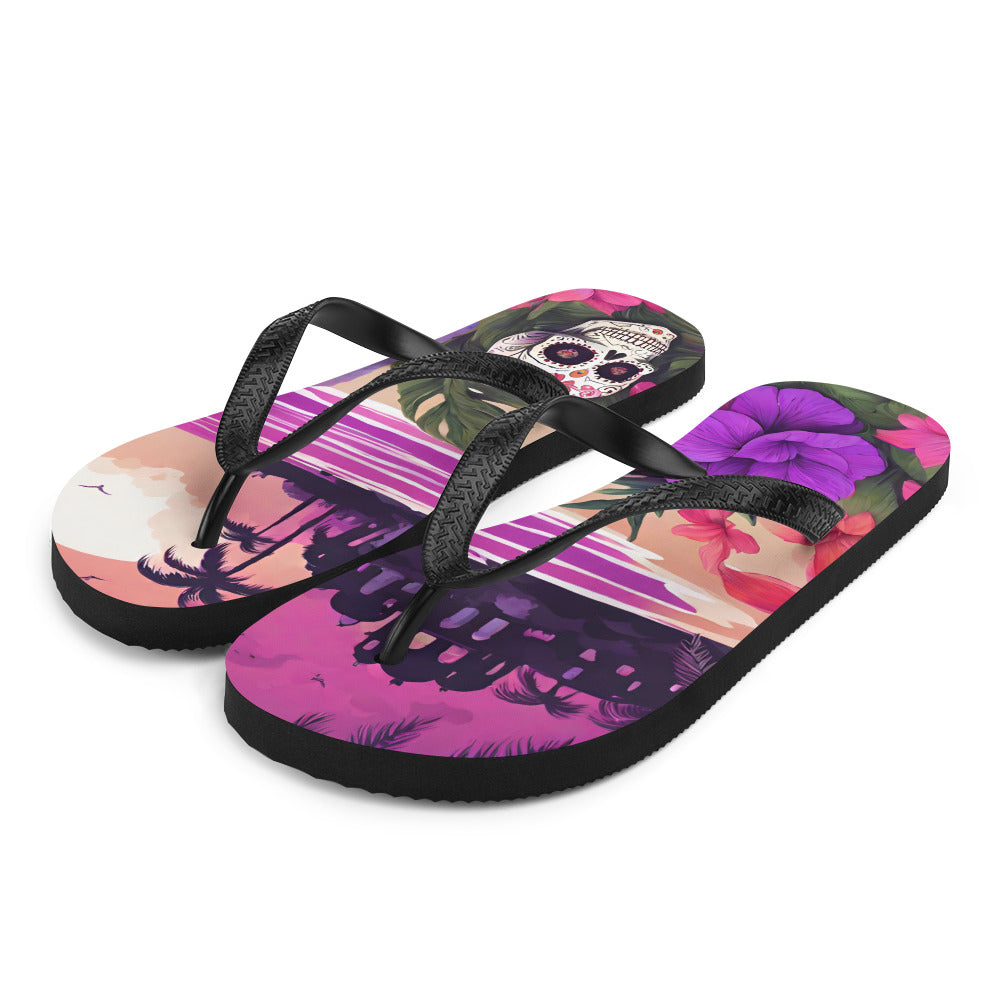 SUGAR SKULL RESORT FLIP-FLOPS