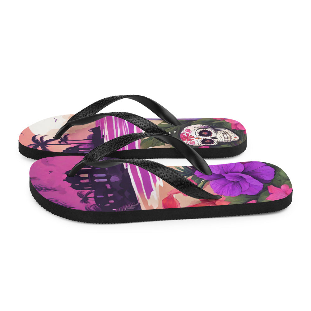 SUGAR SKULL RESORT FLIP-FLOPS