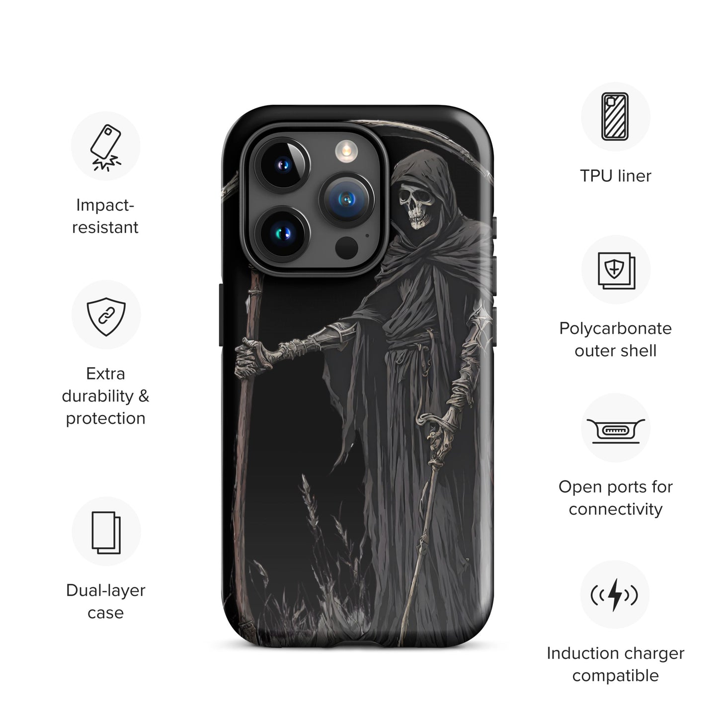 DEATH COMES TOUGH CASE FOR iPhone®
