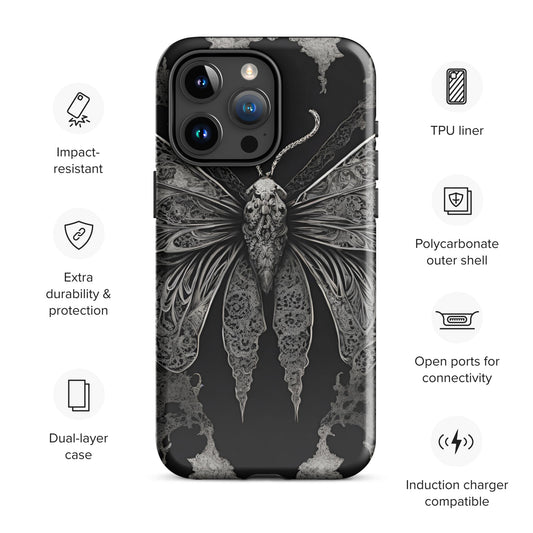 MOTH & LACE TOUGH CASE FOR iPhone®